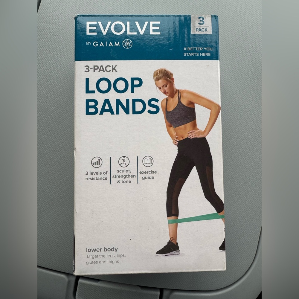 Evolve by Gaiam 3-Pack Loop Bands